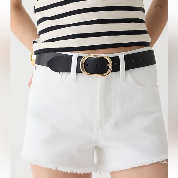 J. Crew White Frayed Hem Jean Shorts: Eligible 3/$25 - Picture 4 of 13